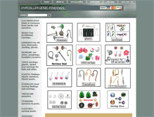 Tablet Screenshot of hypoallergenicfindings.com